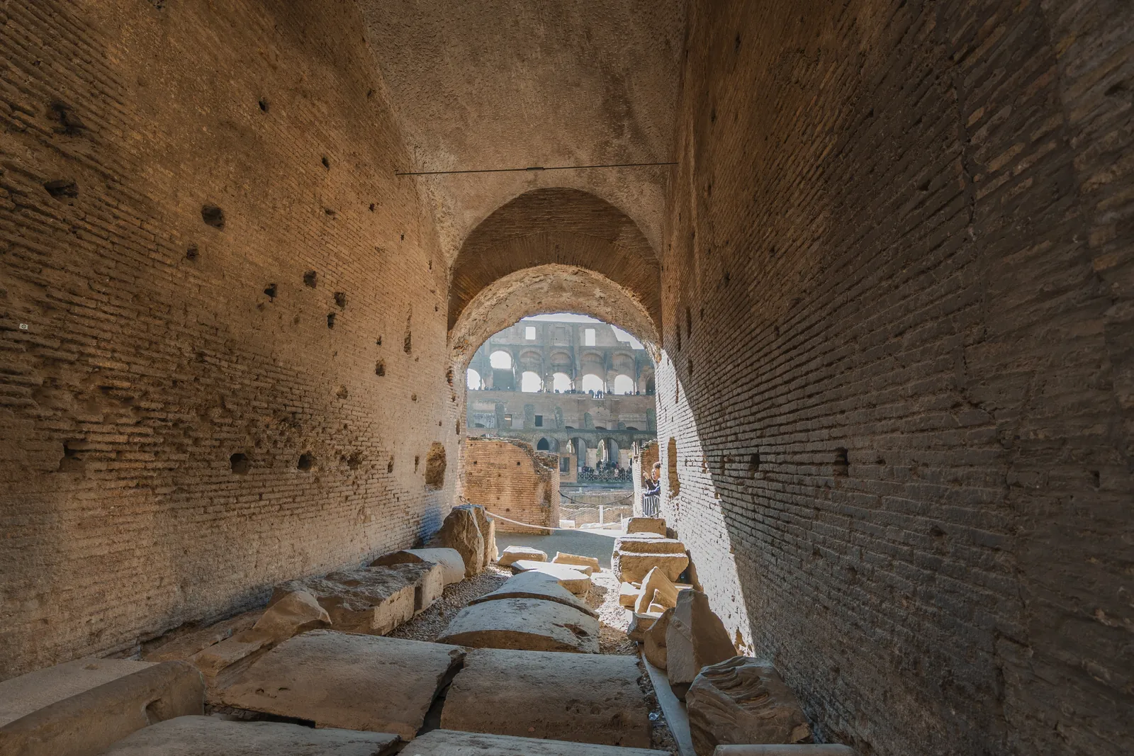 The Colosseum arena floor and the Gladiator Gate