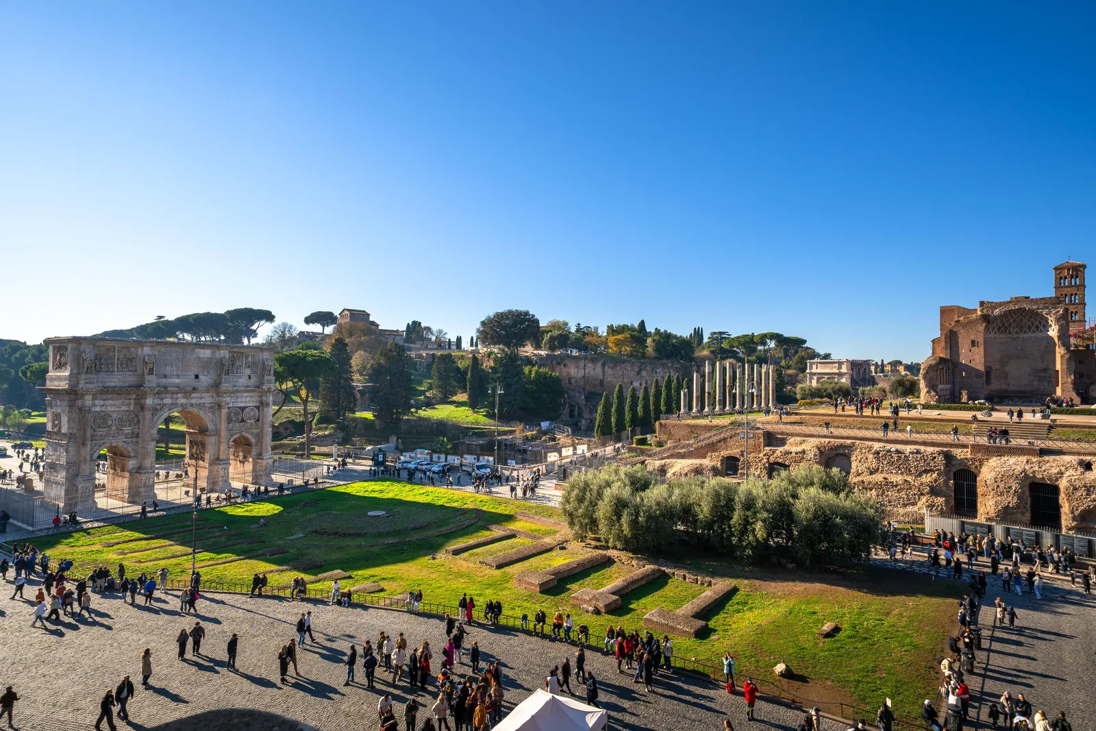 The Colosseum arena floor and the Gladiator Gate